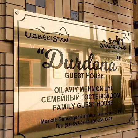 Durdona Guest House Samarkanda Zewnętrze zdjęcie